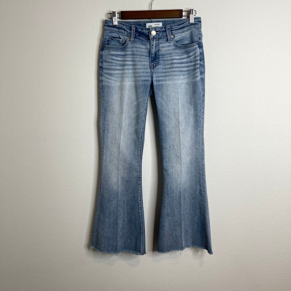 BKE Payton Mid Rise Flare Jeans Women’s 25x29.5 Light Medium Wash Stretch Denim